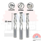 Endmill 2 Flute Spiral 6mm Carbide CNC Router Bit