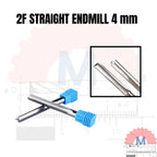 Straight Endmill 2 Flute 4mm Carbide CNC Router Bit