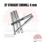Straight Endmill 2 Flute 4mm Carbide CNC Router Bit