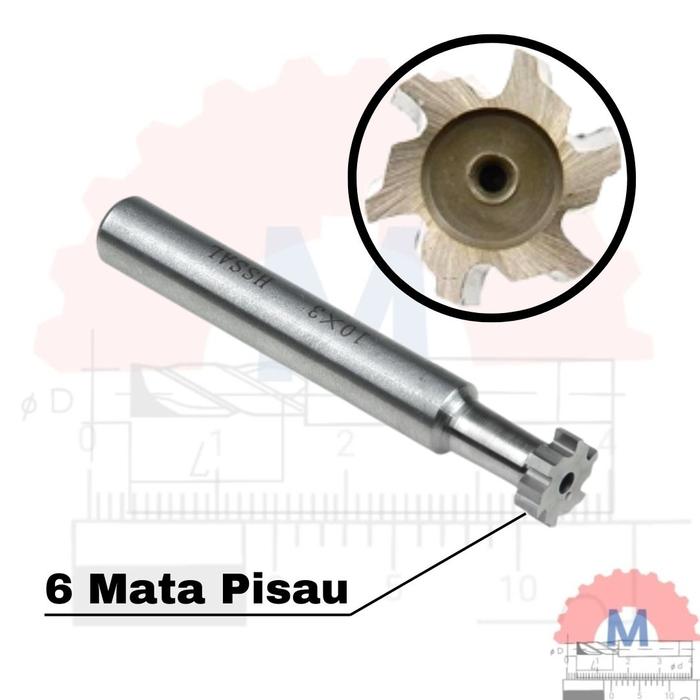 T Slot Cutter Endmill D10 Carbide CNC Milling Tool