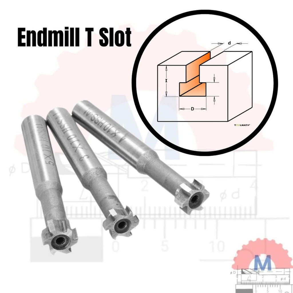 T Slot Cutter Endmill D10 Carbide CNC Milling Tool