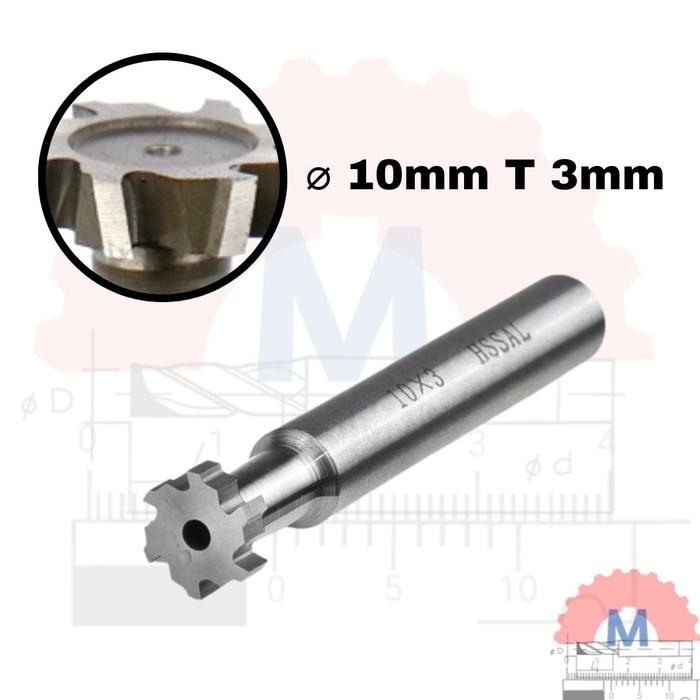T Slot Cutter Endmill D10 Carbide CNC Milling Tool