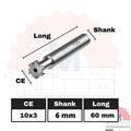 T Slot Cutter Endmill D10 Carbide CNC Milling Tool