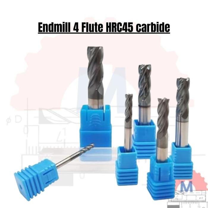 Endmill Carbide HRC45 4 Flute Milling Cutter
