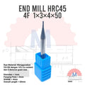 Endmill Carbide HRC45 4 Flute Milling Cutter