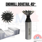 Endmill Ekor Burung 45 Derajat End Mill dovetail groove