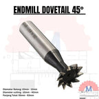 Endmill Ekor Burung 45 Derajat End Mill dovetail groove