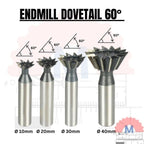 Endmill Ekor Burung 60 Derajat End Mill dovetail groove