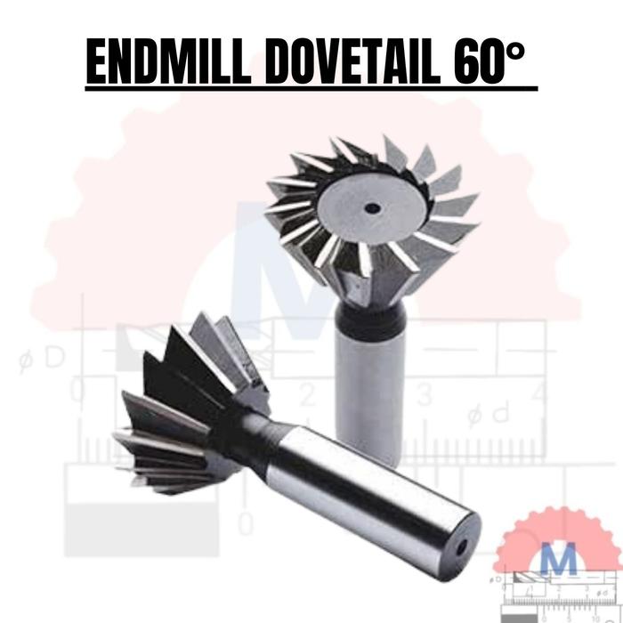 Endmill Ekor Burung 60 Derajat End Mill dovetail groove