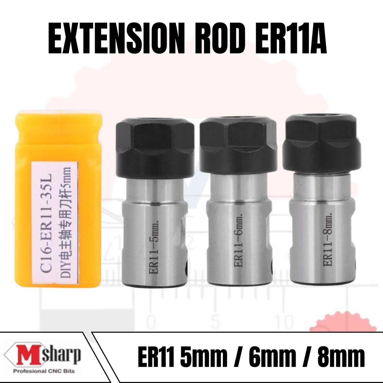 ER11A Collet Chuck Extension Rod Adapter