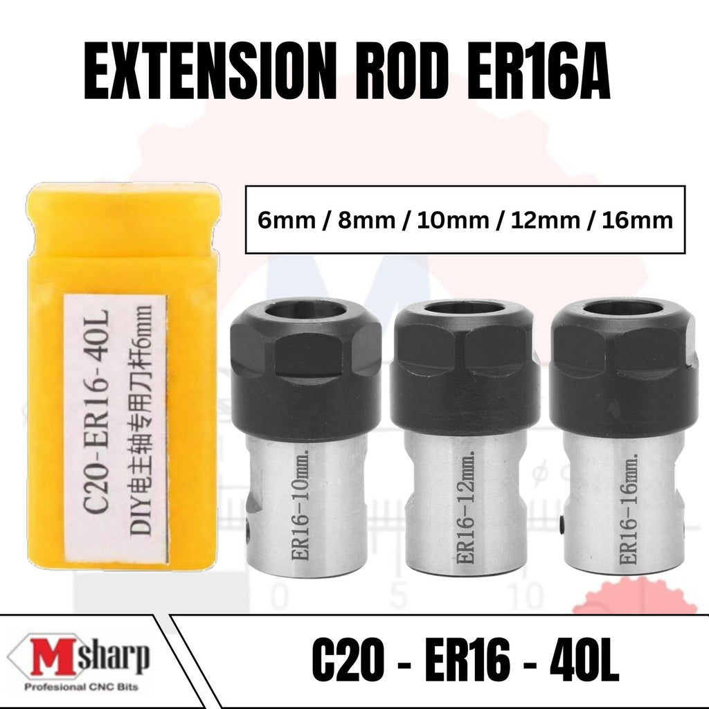 ER16A Collet Chuck Extension Rod Adapter