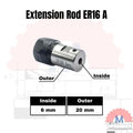 ER16A Collet Chuck Extension Rod Adapter