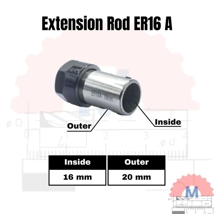 ER16A Collet Chuck Extension Rod Adapter