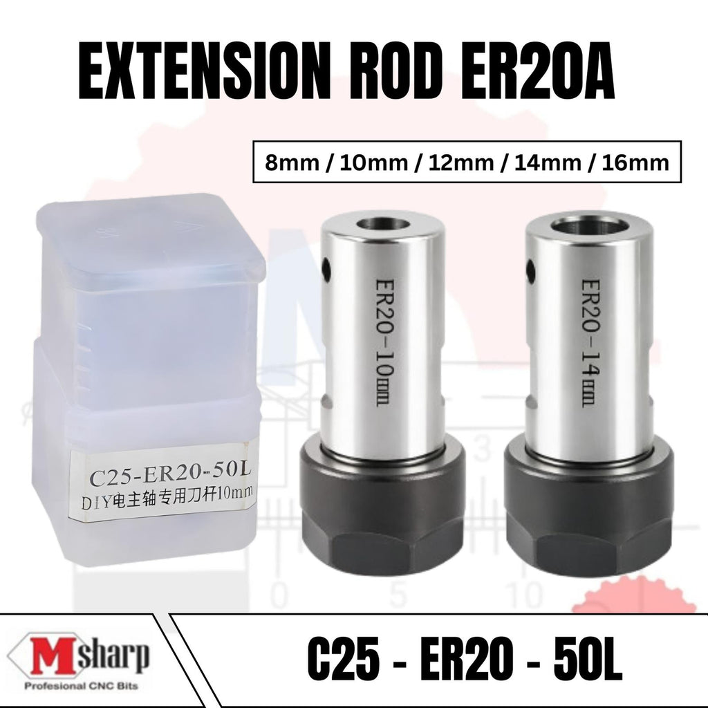 ER20A Collet Chuck Extension Rod Adapter
