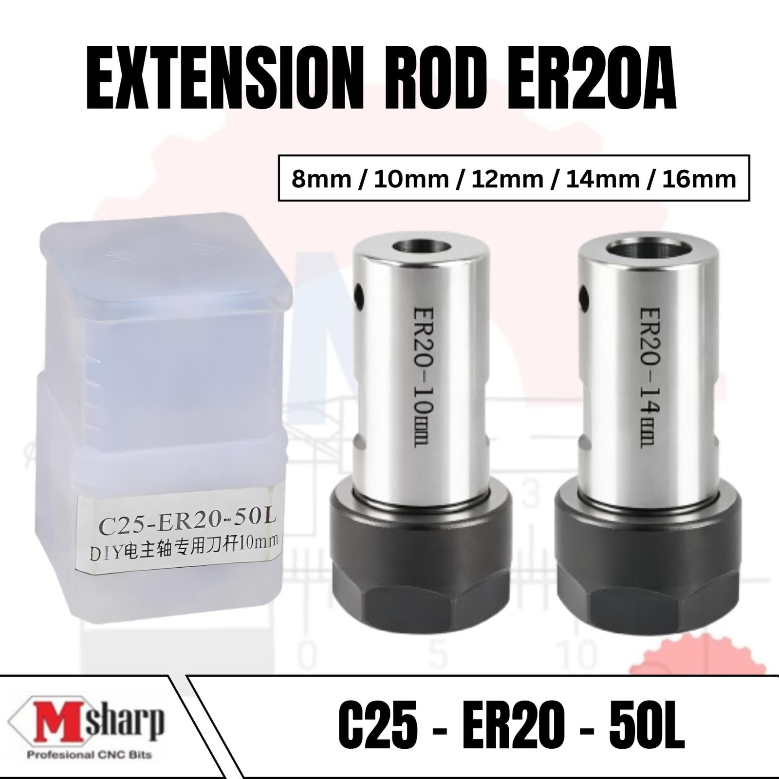 ER20A Collet Chuck Extension Rod Adapter