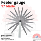 Alat pengukur Celah 0.02 - 1 mm Feeler gauge 17 Blade
