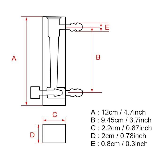 Rotameter Flow Meter Oxygen Air Gas Flowmeter