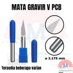 PCB Engraving V Bit 0.1mm Tip 3.175mm Shank