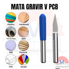 PCB Engraving V Bit 0.1mm Tip 3.175mm Shank