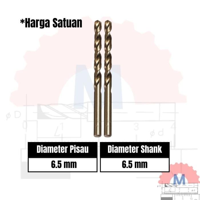 Mata Bor Besi HSS Cobalt Drill Bits HSS Diameter 1mm-10mm