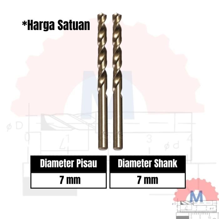Mata Bor Besi HSS Cobalt Drill Bits HSS Diameter 1mm-10mm