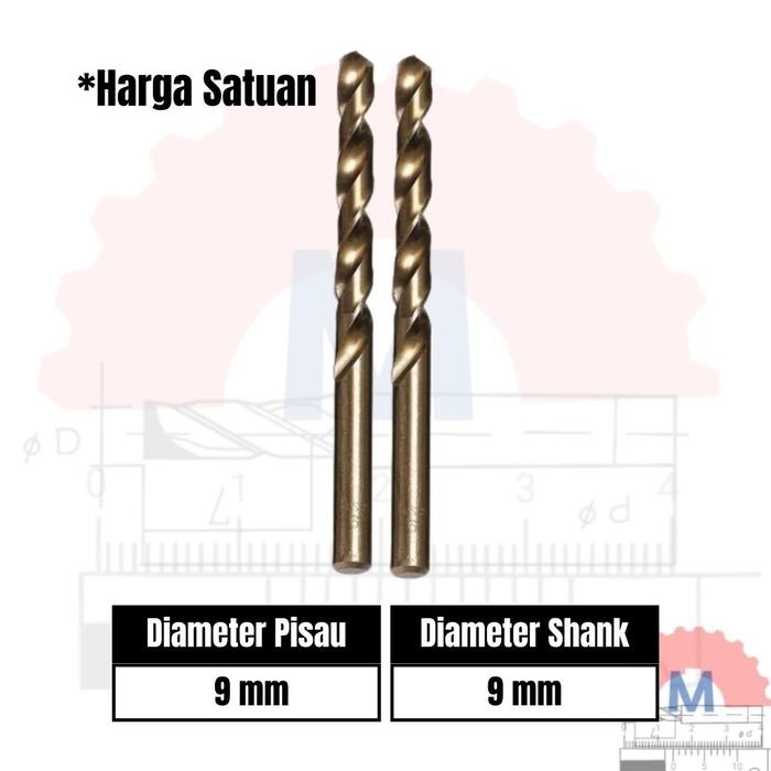 Mata Bor Besi HSS Cobalt Drill Bits HSS Diameter 1mm-10mm