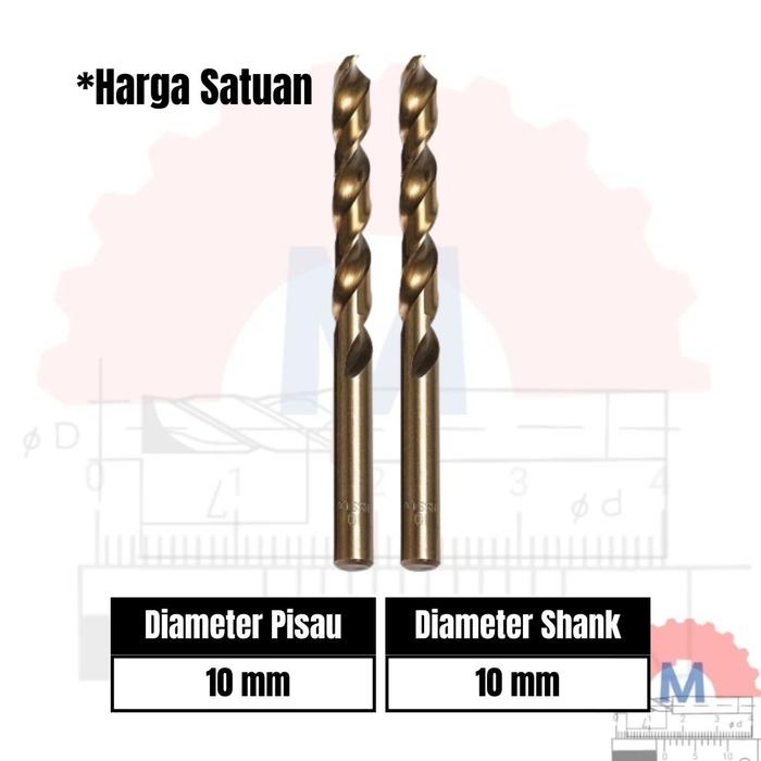 Mata Bor Besi HSS Cobalt Drill Bits HSS Diameter 1mm-10mm