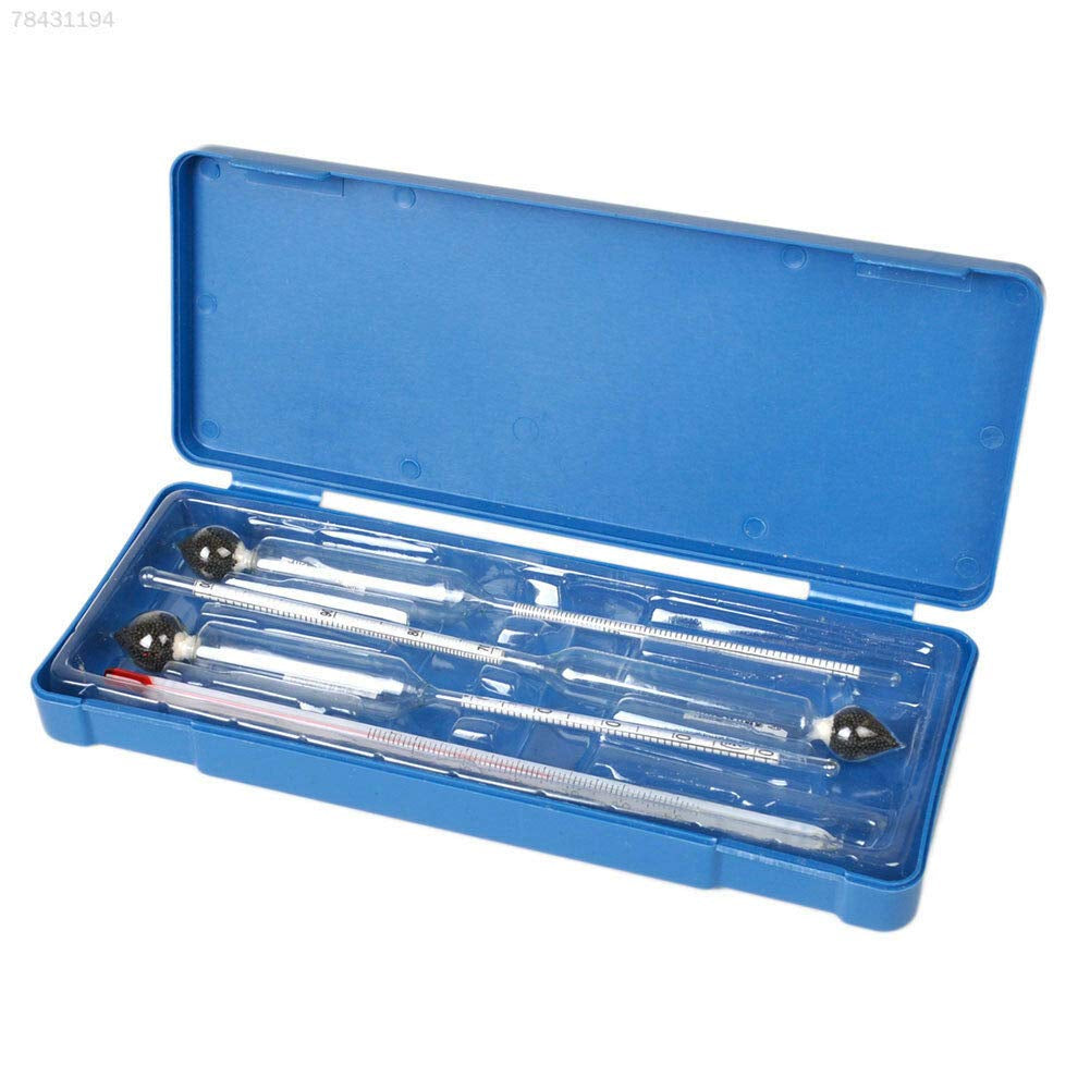 Alcohol Hydrometer Ethanol Tester Set 0-50 & 0-100