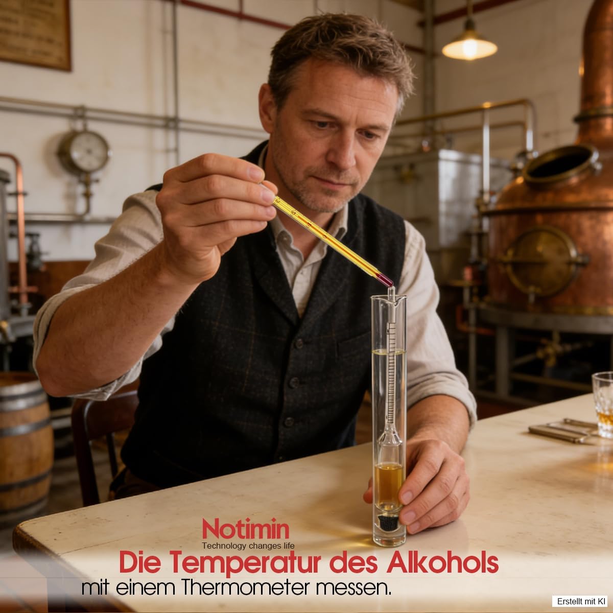 Alcohol Hydrometer Ethanol Tester Set 0-50 & 0-100