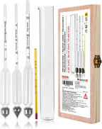 Alcohol Hydrometer Ethanol Tester Set 0-50 & 0-100