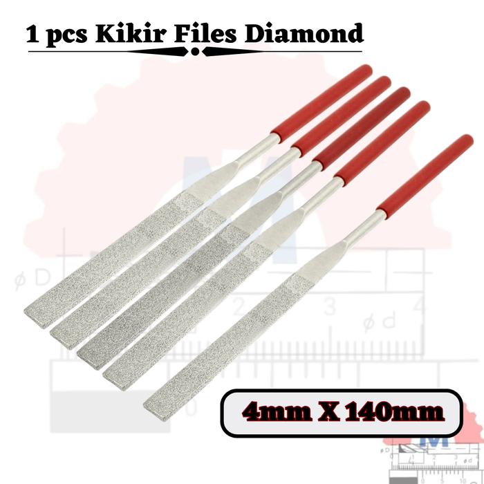 Kikir Diamond Mini 4mm x 140mm Finishing Tool