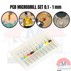 Micro Drill Set Carbide 0.1 - 1mm PCB Shank 3.175mm