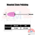 Mounted Stone Grinding Bit 3mm Shank Polishing Tool