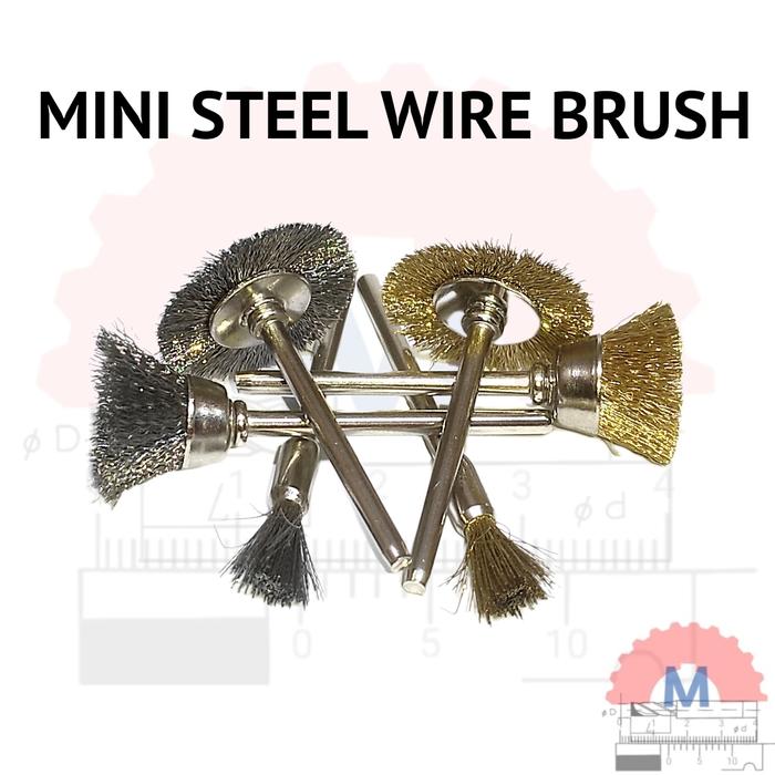 Steel Wire Brush Mini Grinder 3mm Shank Cleaning Tool