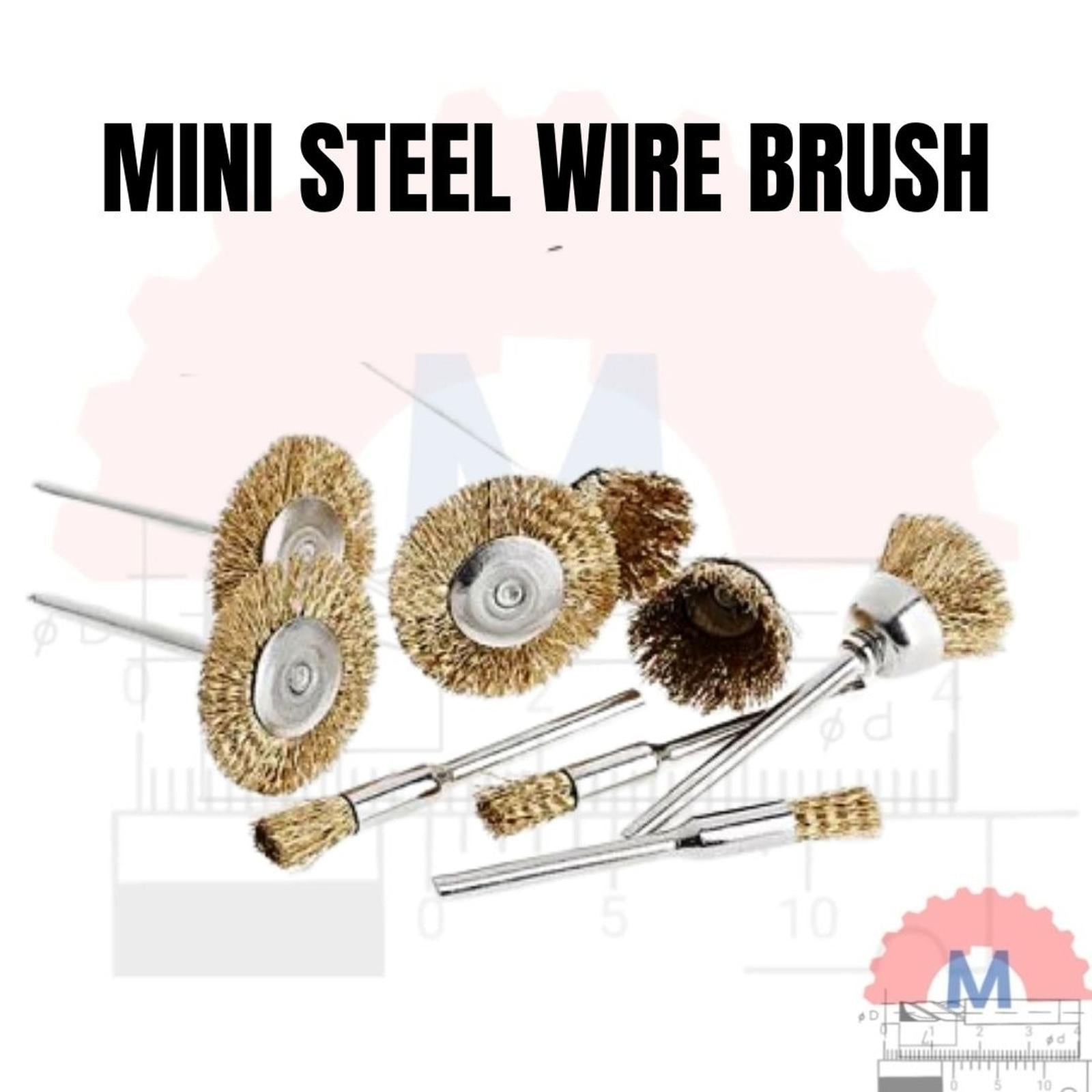 Steel Wire Brush Mini Grinder 3mm Shank Cleaning Tool