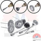 Steel Wire Brush Mini Grinder 3mm Shank Cleaning Tool