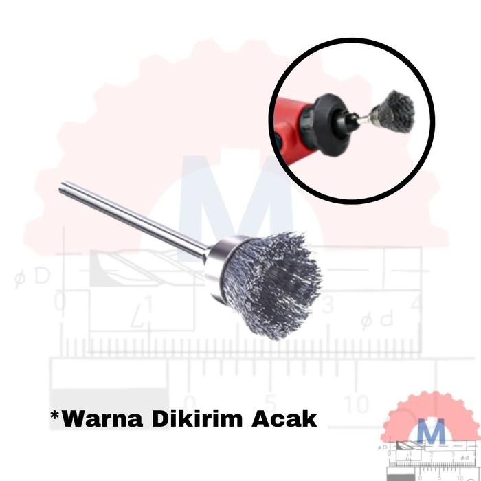 Steel Wire Brush Mini Grinder 3mm Shank Cleaning Tool