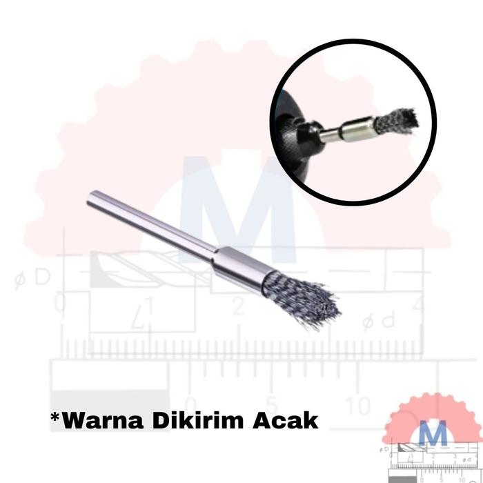 Steel Wire Brush Mini Grinder 3mm Shank Cleaning Tool