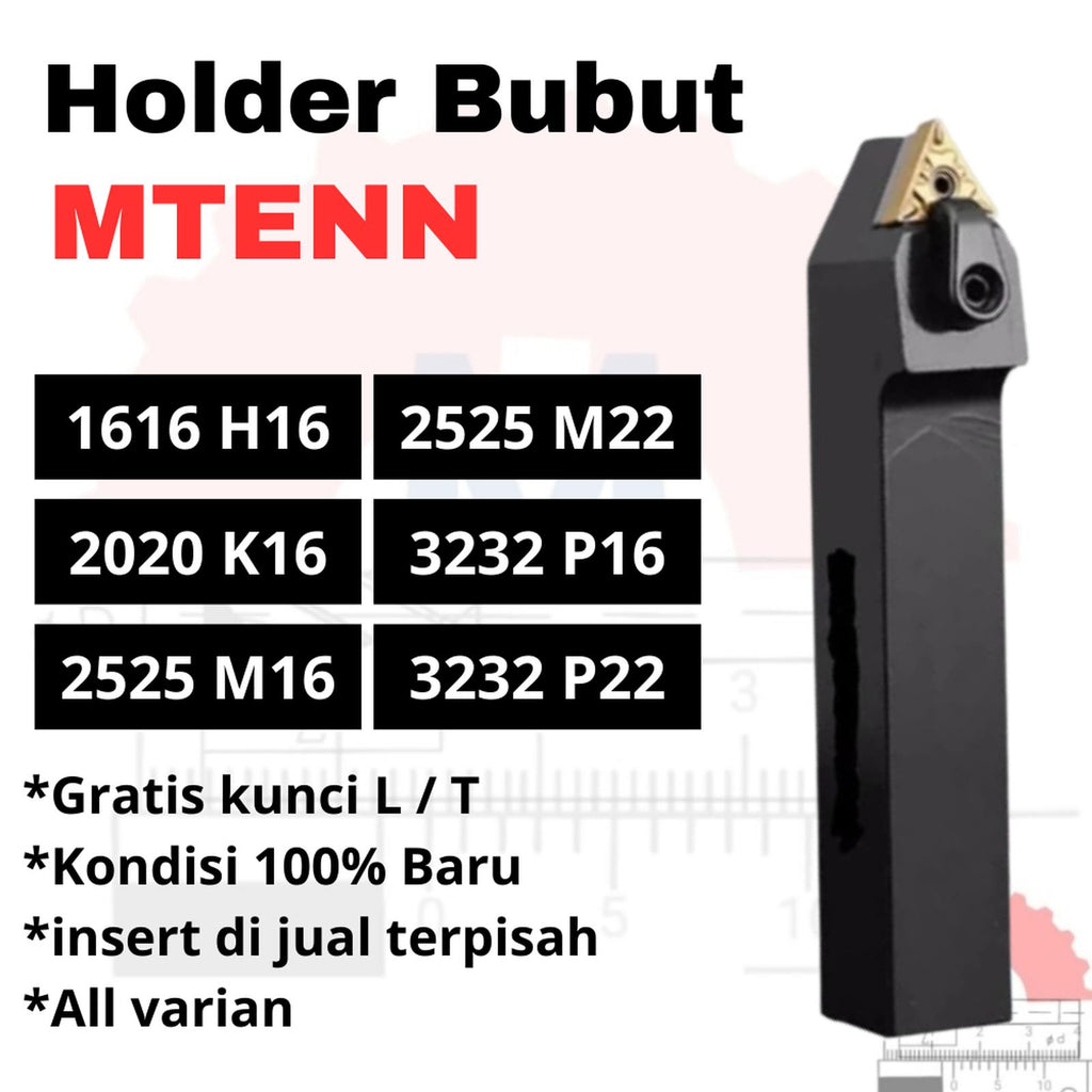 Stang Bubut Netral MTENN Holder TNMG External Tool Holder Series