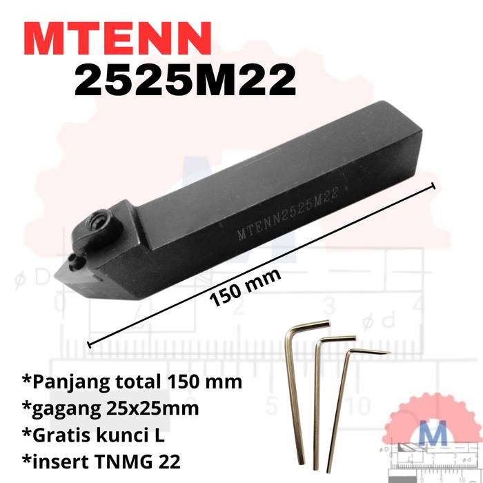 Stang Bubut Netral MTENN Holder TNMG External Tool Holder Series