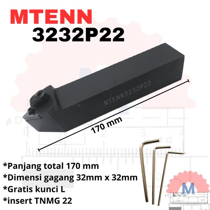 Stang Bubut Netral MTENN Holder TNMG External Tool Holder Series