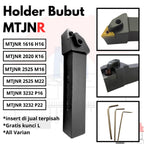 Stang Bubut Luar MTJNR Insert TNMG External Turning Tool (Tanpa Insert)