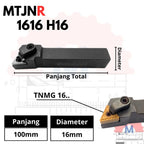 Stang Bubut Luar MTJNR Insert TNMG External Turning Tool (Tanpa Insert)