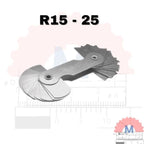 Mal Radius Inside Outside Set / Radius Gauge Set Inside Outside Fillet Gauge