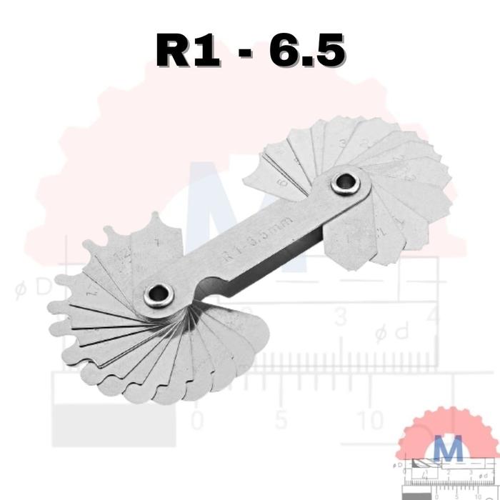 Mal Radius Inside Outside Set / Radius Gauge Set Inside Outside Fillet Gauge