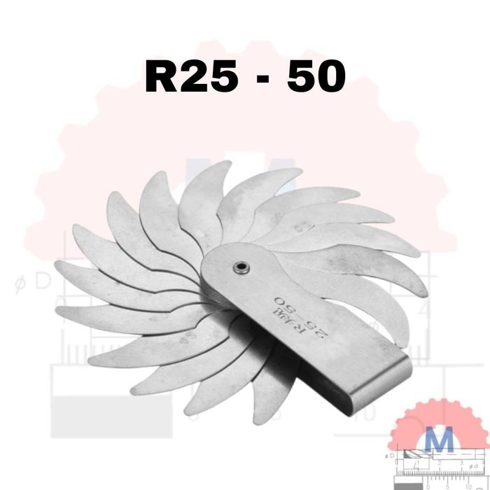 Mal Radius Inside Outside Set / Radius Gauge Set Inside Outside Fillet Gauge