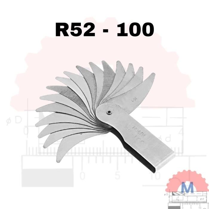 Mal Radius Inside Outside Set / Radius Gauge Set Inside Outside Fillet Gauge