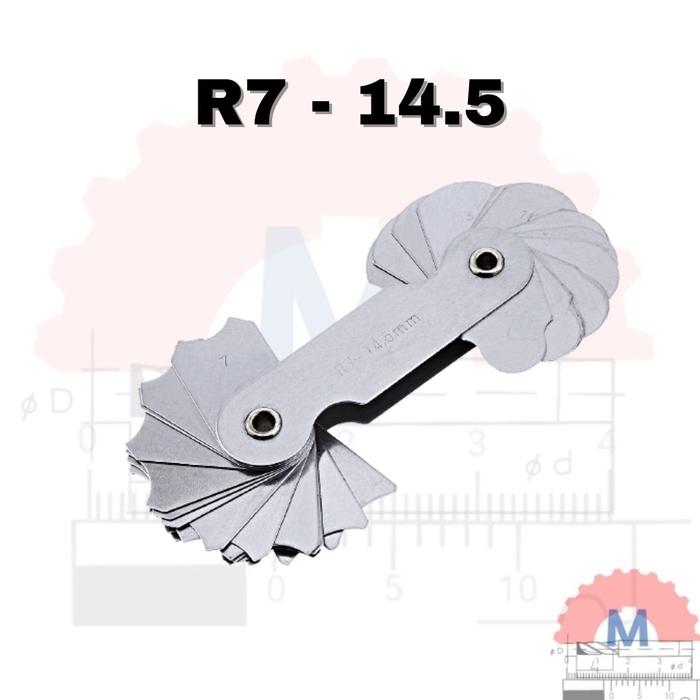 Mal Radius Inside Outside Set / Radius Gauge Set Inside Outside Fillet Gauge