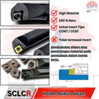 Stang Bubut Dalam SCLCR Insert CCMT Internal Turning Tool (Tanpa Insert)