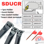 Stang Bubut Dalam SDUCR Insert DCMT Internal Turning Tool (Tanpa Insert)